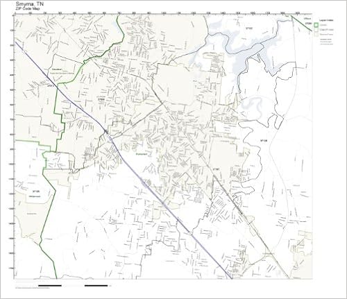 Smyrna Tn Zip Code Map Zip Code Wall Map Of Smyrna, Tn Zip Code Map Not Laminated: Amazon.com:  Office Products