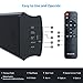 Soundbar, Wotmic TV Sound Bar Built-in Subwoofer 38-inch 2.0 Channel Wired and Wireless Home Theater Speaker System with Remote Control, Wall Mountable for TV PC Cellphone