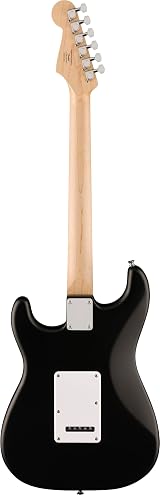 Fender Squier Debut Stratocaster Laurel Fingerboard White Pickguard Black view 6