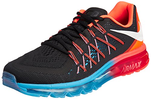 Nike mens air max 2015 black/white/brght crmsn/bl lgn r…