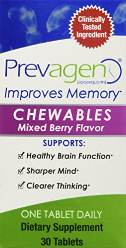 Prevagen for Healthier Brain, Sharper Mind and Clearer Thinking, Dietary Supplement 30 Chewable Mixed Berry Flavor Tablets Prevagen for Healthier Brain, Sharper Mind and Clearer Thinking, Dietary Supplement 30 Chewable Mixed Berry Flavor Tablets