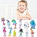 Babylian Trolls Dolls, Set of 12pcs Trolls Dolls, 3-6cm Tall Movie Trolls Action Figures Cake Toppers, Come with Storage Bag