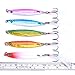 Aorace 5pcs/lot 7.7cm 28g Fishing Metal Lure Lead Fish Hook with Feather Crankbaits Bass
