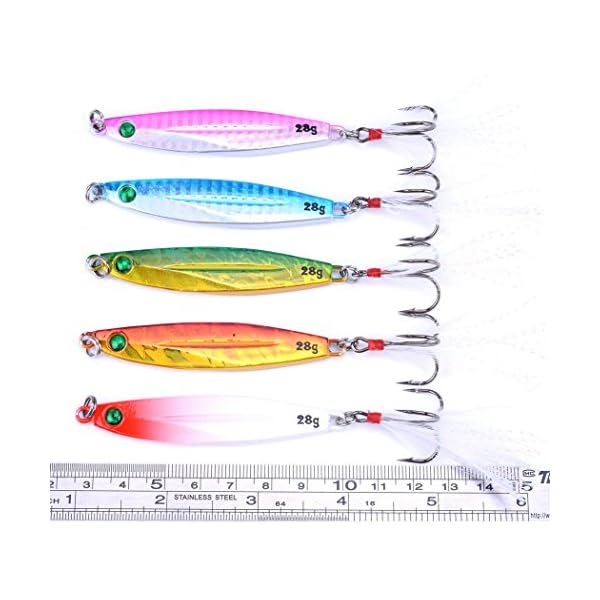Aorace-5pcslot-fishing-metal-lure-Lead-Fish-hook-with-feather-Crankbaits-Bass-7g10g14g17g21g28g