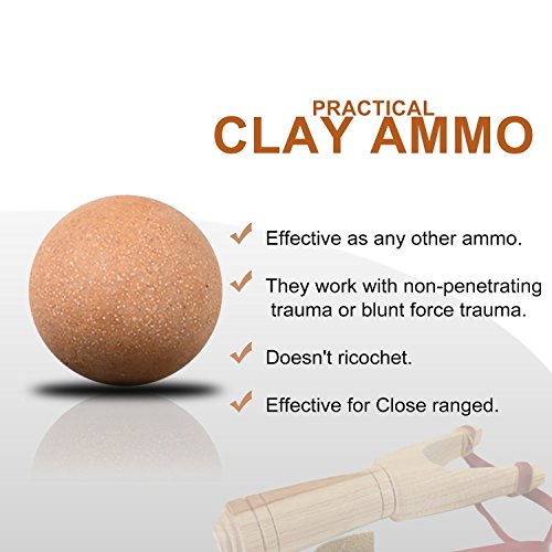 78 Seven Slingshot Ammo 3/8 (10mm) Clay Slingshot Ammo 2000pcs Per Pack