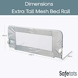Safetots Extra Tall Bed Rail White 140cm x 60cm Toddler Bed Guard view 3