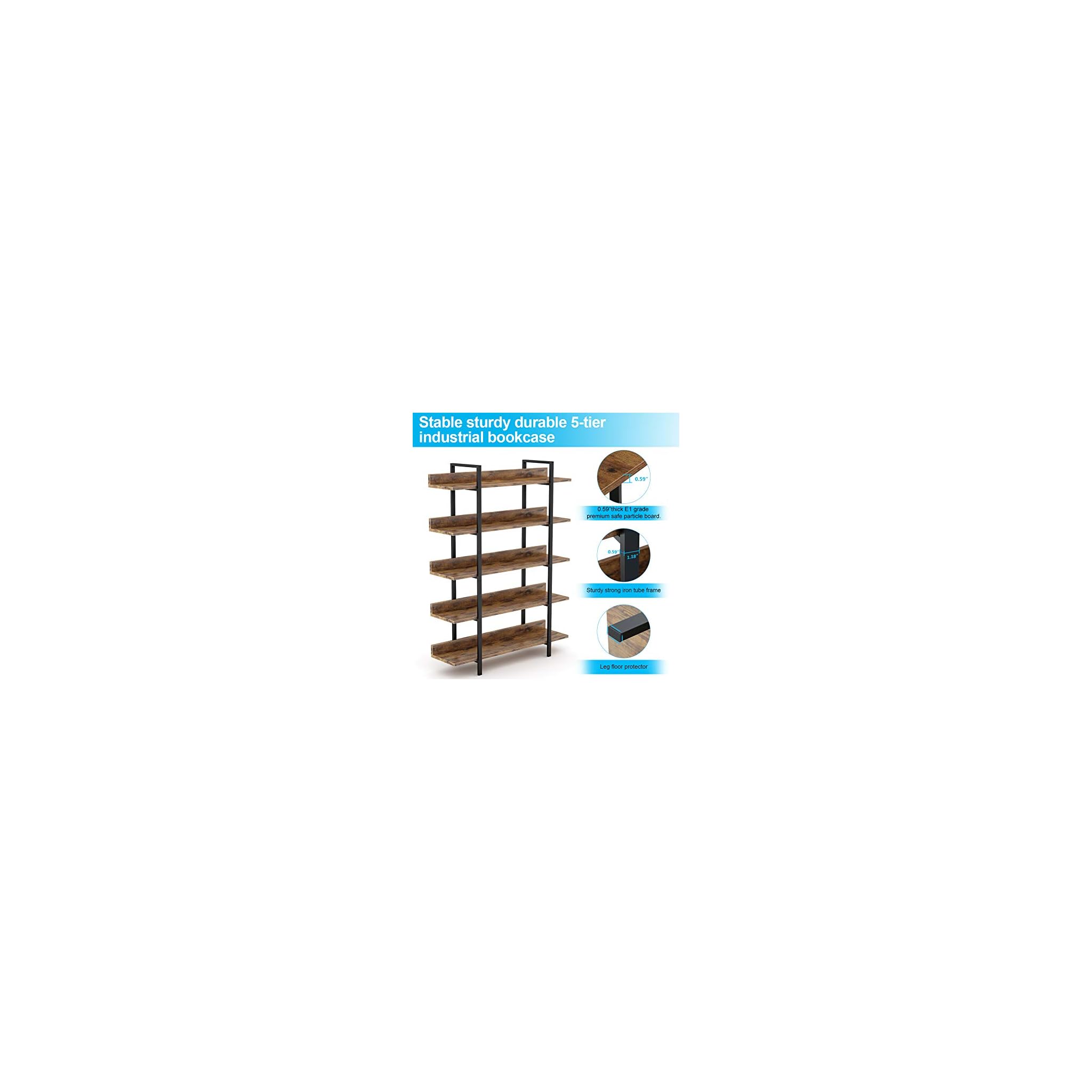Estantería para Libros Estantería de Almacenamiento Estante de pie