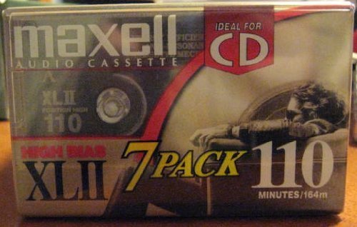 Maxell Audio Cassette High Bias XLII 110 Minutes 7 Pack