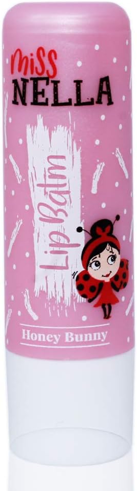 Miss Nella HONEY BUNNY Hypoallergenic children Lip Balm, Non Toxic Make Up for kids perfect for those with sensitive skin