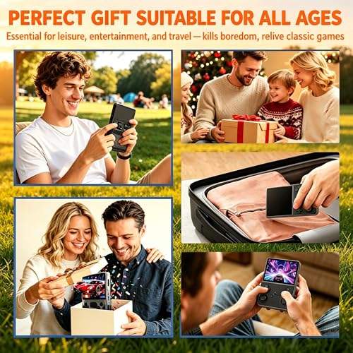 2026 New Portable Game Console – Retro Handheld Game Console with 22,000+ Classic Games, 3.5-Inch IPS Screen, Perfect for Home and Travel