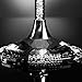 Matashi Champagne Flutes with Led Free Titanium Sparkling Crystal Filled Long Stem Toasting Glasses, 8oz, 10-inch Tall Glassware- Romantic Glass for Valentines Day, Parties & Celebration(Set of 2)