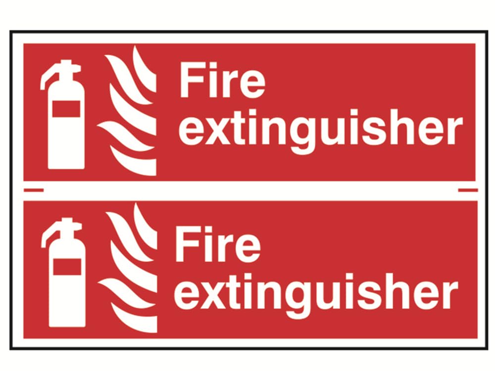 Scan SCA1351 Self adhesive PVC sign - Fire extinguisher - 100 x 300mm (2)