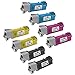 Speedy Inks Compatible Toner Cartridge Replacements for Xerox Phaser 6500 & WorkCentre 6505 (2 Black, 2 Cyan, 2 Magenta, 2 Yellow, 8-Pack)