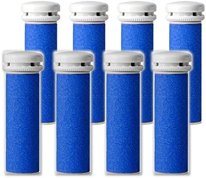 Extra Coarse Pedi Replacement Rollers Compatible with Emjoi Micro Pedi Callus Remover (Pack of 8)