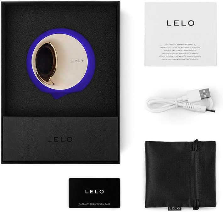 LELO ORA 3 Oral Pleasure Massager Midnight Blue, Sensual Personal Stimulator for Women, 7833 - Image 4