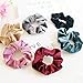Hair Ties, Velvet Scrunchies for Hair - Stylish Ponytail Holder - Includes 6 Pastel Colors - Ideal Hair Bands for Women & Girls - Suitable Accessories for Thin or Thick Hair with Strong Elastic