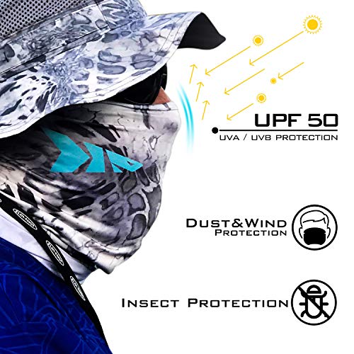 image for KastKing Sol Armis Neck Gaiter - UPF 50 Face Mask - UV Sun Protection 
