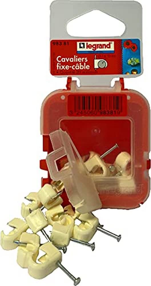 Legrand Multifix LEG98381 Clips for Cables Diameter 7-10 mm Pack of 20 Grey