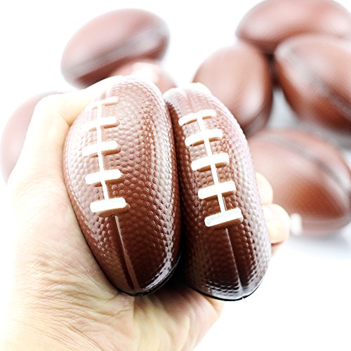 Etmact Soft Foam Mini Football Stress Balls For Kids 2.5" Perfect for Small Hands, 12-pack