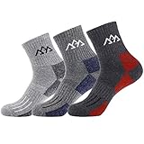 innotree 3 Pairs Men’s Hiking Socks, Wicking Cushion Thermal Crew Socks for Winter, Outdoor Sports,Trekking & Camping