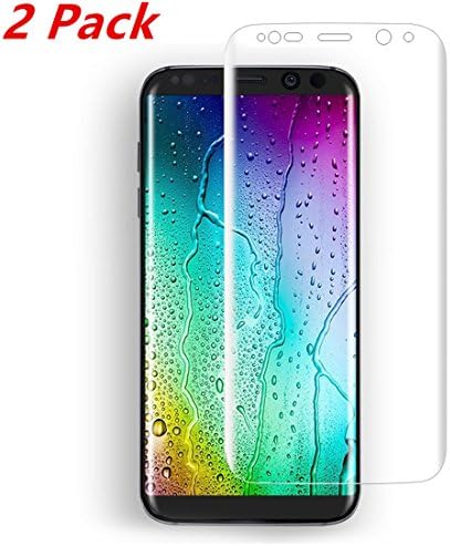 AIKIN - Galaxy S8 Plus Screen Protector [Full Coverage] [Not Glass] Lifetime Replacement Anti-Bubble HD Clear - Wet Applied Screen Protector BUBLLE-FREE for Galaxy S8 Plus (2017) (HD Clear 2Pack)