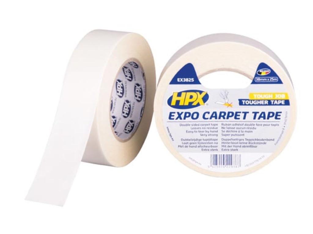 HPX - Expo Carpet Tape - White 38mm x 25m