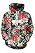 Mulisky Womens Digital Print Long Sleeve Active Hooded Sweatshirt Hoodies M
