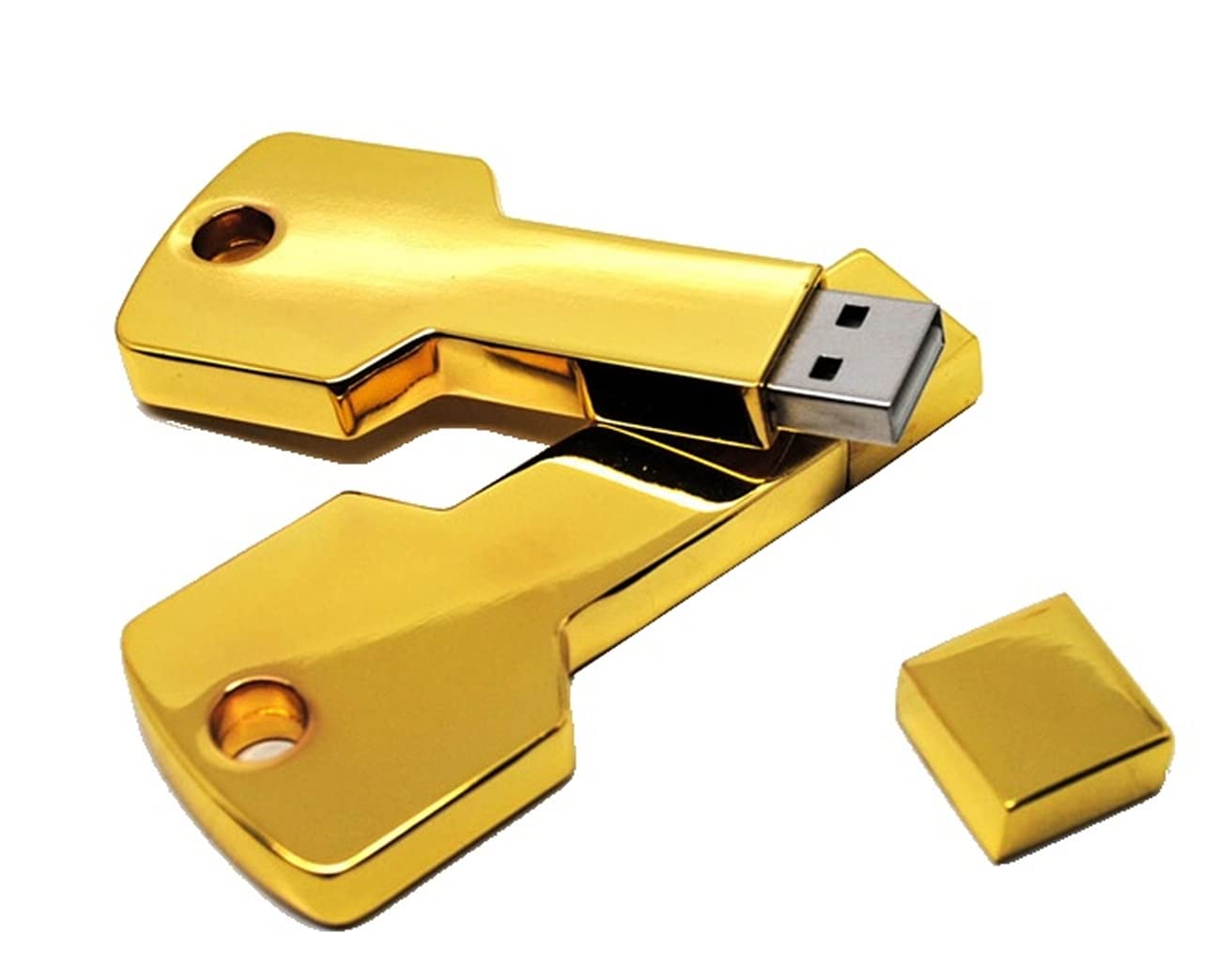 Key Gold Color 8GB USB Flash Pen Drive Memory Thumb Stick Data Storage Metal — image 1