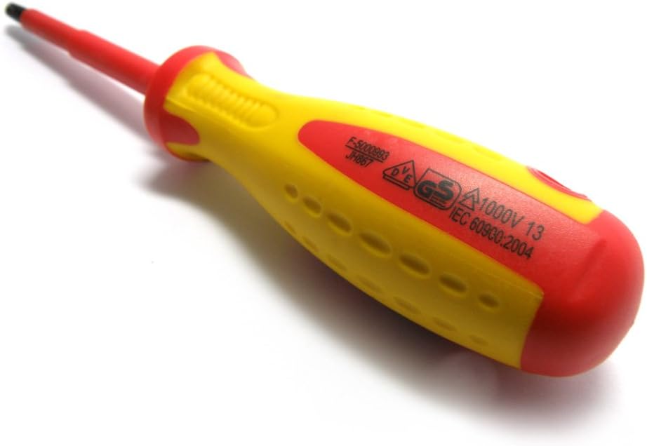 S&R Isolated Screwdrivers Electricians Set VDE-Tested (German Electrical Engineering Association) 5-Piece, SL PH Tester - Image 5