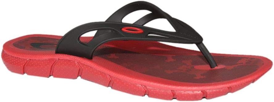 Chinelo Oakley Operative 4.0 Print - 10199BR-465 - Vermelho/preto - 43 | Amazon.com.br
