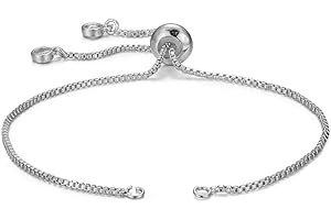 DanLingJewelry 20pcs Adjustable Slider Bracelet Slider Extender Chains with Rhinestones Ends for Jewelry Making DIY 8 Inches(226mm) P