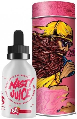 Nasty Juice 60ml Dripper Bottle E-Liquid E-Juice E-Shisha Hookah Pen 0mg All Levels Low Mint 70vg/30pg (Trap Queen Strawberry)