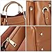 S-ZONE 3 Way Women Designer Leather Handbags Shoulder Bag Purse with Tassel