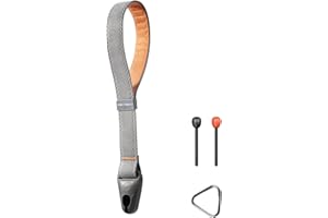PGYTECH Camera Wrist Strap for Photographers Adjustable Quick Release Camera Hand Strap for Sony, Nikon, Canon, Gopro(Grey)