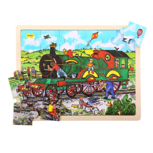 Bigjigs Toys BJ741 Tray Puzzle Train