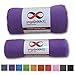 Hot Yoga Mat Towel and Hand Towel Set of 2-100% Microfiber, Non Slip, Super Absorbent, Ideal as Bikram, Ashtanga