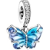 GRSECPO 925 Sterling Silver Dangle Pendants - Minimalist Beading & Everyday Jewelry for Women Bracelet & Necklace Pendant