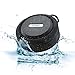 Coby Waterproof Speaker, Shower Speaker,IPX5, Wireless Portable Handheld Bluetooth Speaker Suction Cup, Built in Mic, Handsfree Speakerphone-Black