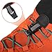 Azarxis Low Trail Gaiters Protective Shoe Covers Wrapid Gators for Men & Women & Youth Running Hiking Climbing (Red & Black)