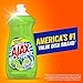 Ajax Ultra Dish Soap Lime Scent and Vinegar, Sparkling Clean Dishes, Mess-Free, Easy-Flip Cap, 52 fl oz Bottle