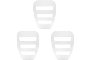 VANTOBEST 3PCS 4.9 x 3.5Inch Pocket Square Holder Assorted Pocket Squares Organizer for Suits Dinner Jackets Mens Clear White