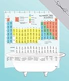 Periodic Table Shower Curtain with Gift Wrap - EVA vinyl