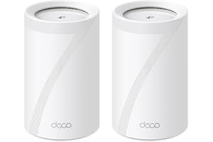 TP-Link Deco BE11000 Tri-Band WiFi 7 Mesh (Deco BE65) - 11 Gbps, 5200 Sq.Ft, 4× 2.5 G Ethernet, 6G Band, AI-Driven Band, Home