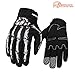 RIGWARL Cycling Gloves Skull Zombie Bone Design Cycling Climbing Motorcycles Cycling Gardening Gloves Men & Women (108 White, XX-Large)