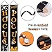 Whaline Hocus Pocus Halloween Banner Indoor/Outdoor Decorative Hanging Sign for Home Office Front Door Porch Welcome Halloween Decorations