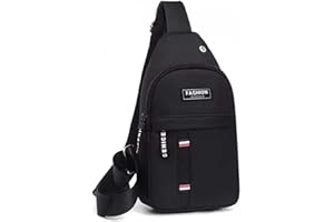 Trendy Unisex Sling Backpack Single Shoulder Chest Bag Lightweight Oxford Crossbody Bag for Men and Women Sports