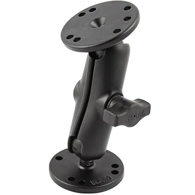 Ram Mount RAM-B-101U 1-Inch Diameter Ball Mount with 2/2.5-Inch Round Base (Black)