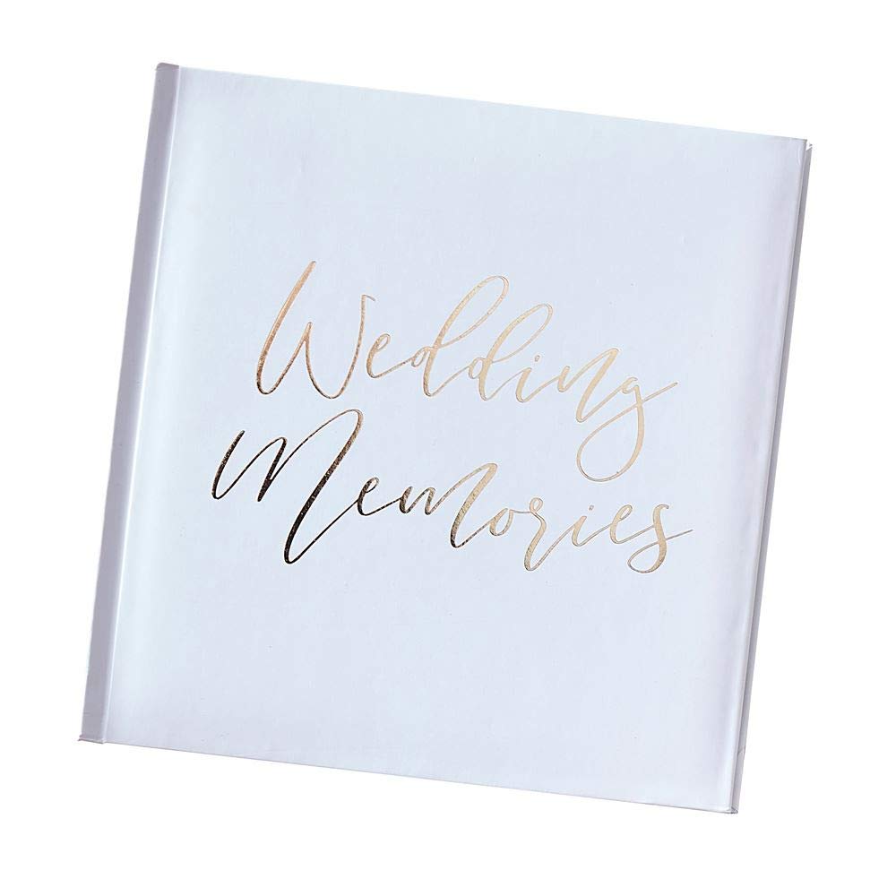 Ginger Ray Gold Wedding Memories Photo Album 200 page 4"x 6" - Gold Wedding