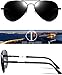 ATTCL Men's Driving Polarized Sunglasses Al-Mg Metal Frame Ultra Light 6695 black