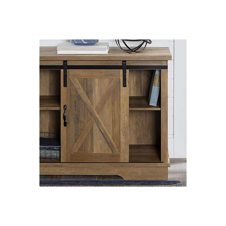 Home Accent Furnishings New 58 Inch Sliding Barn Door Television Stand